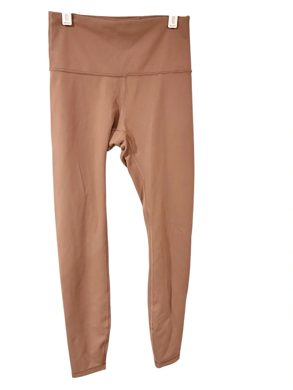 Lululemon Tan Ribbed Athletic Pull on Leggings Size 4
